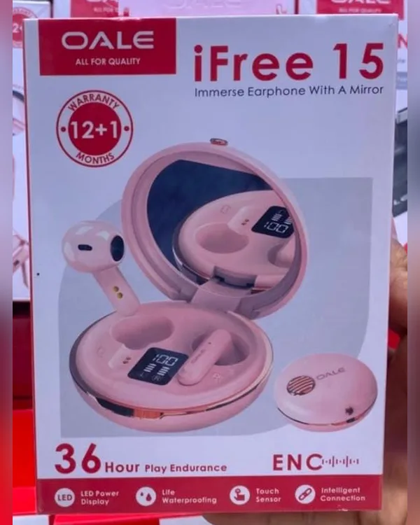 علبة سماعات OALE iFree 15 بعلبة مرآة